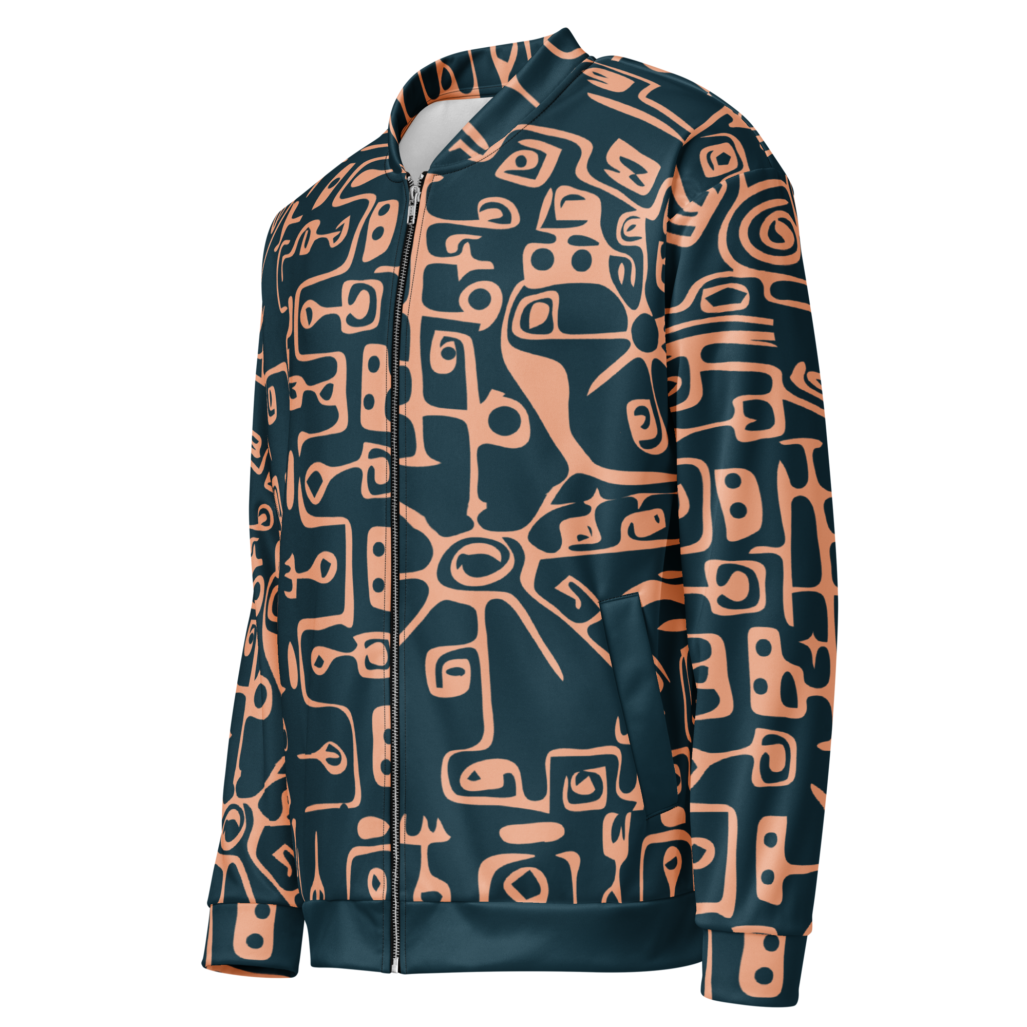 Fleece Lined Sport Hoodie — Jungle Print